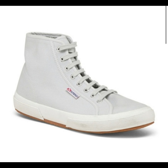 Superga Mens High Top Canvas Sneakers 